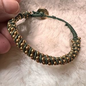 Thin Gypsy cuff and mini bold string bracelets sets